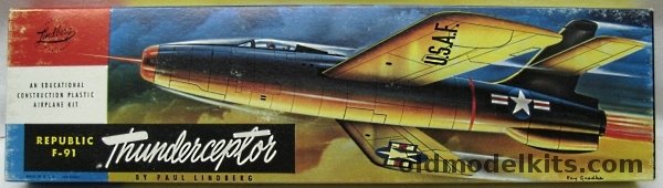 Lindberg 1/48 Republic F-91 Thunderceptor XF-91, 513-98 plastic model kit